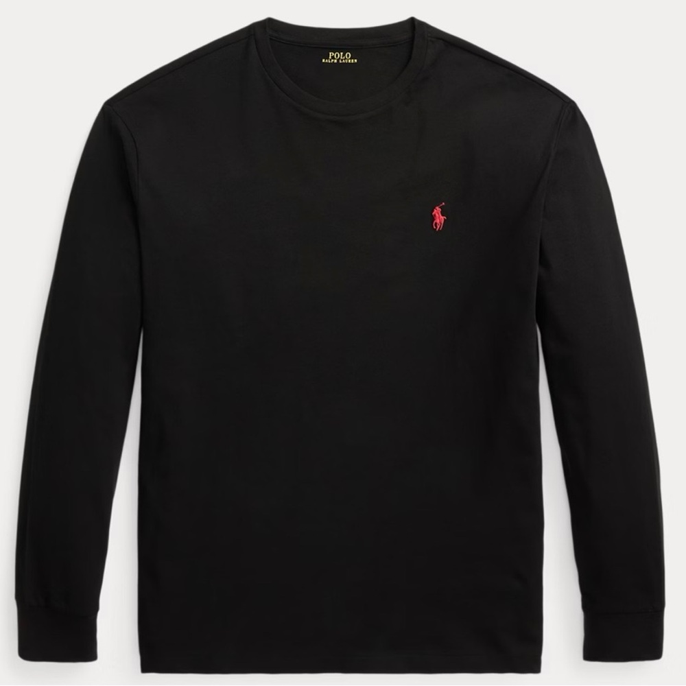 Polo Ralph Lauren Classic Fit Long Sleeve T-Shirt - XXL. Color: Polo Black